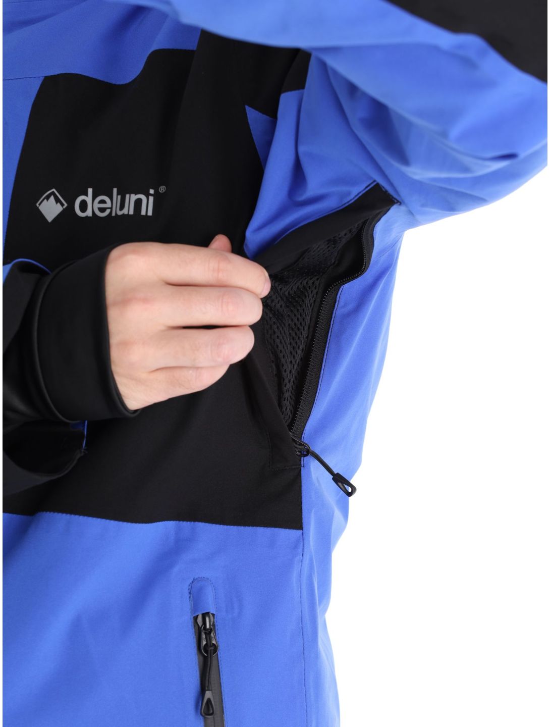 Deluni, Icerocker Pro ski jacket men Black / Blue black, blue 