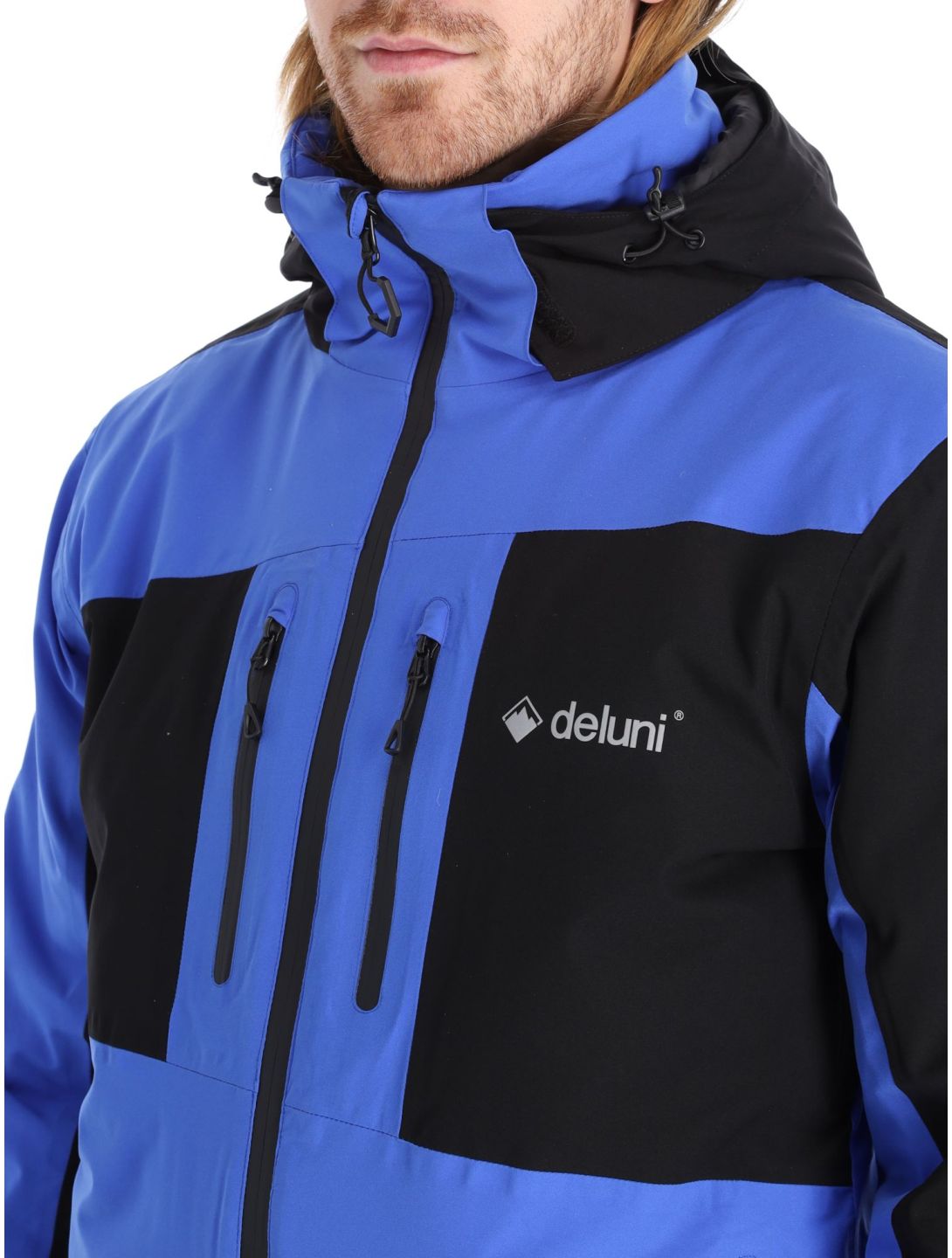 Deluni, Icerocker Pro ski jacket men Black / Blue black, blue 