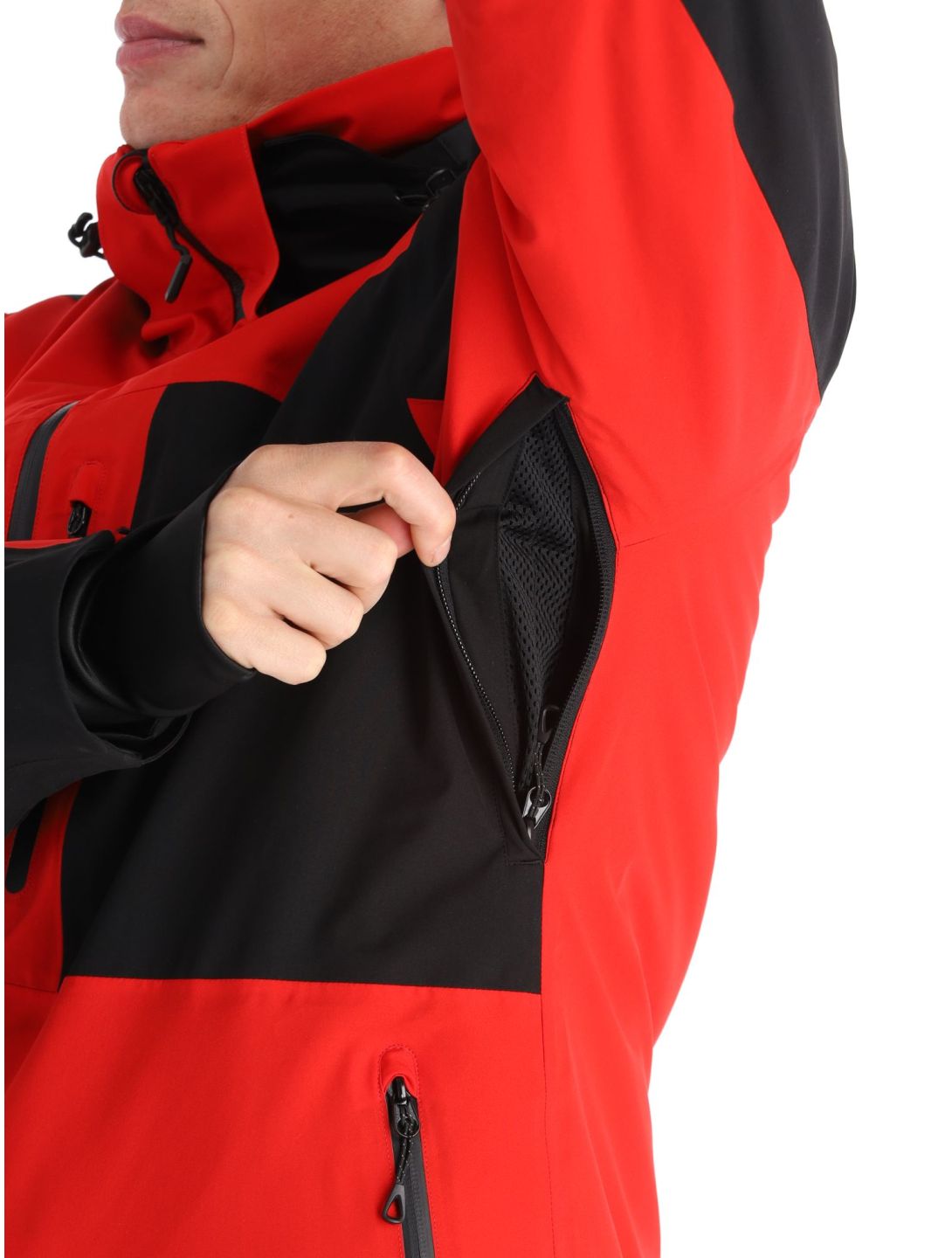 Deluni, Icerocker Pro ski jacket men Black / Red black, red 