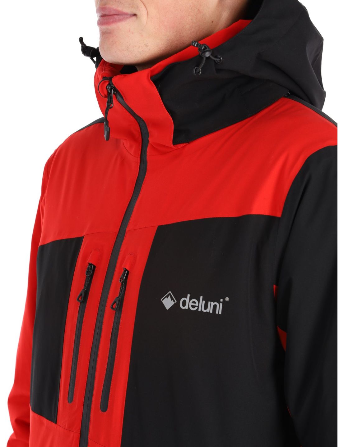 Deluni, Icerocker Pro ski jacket men Black / Red black, red 