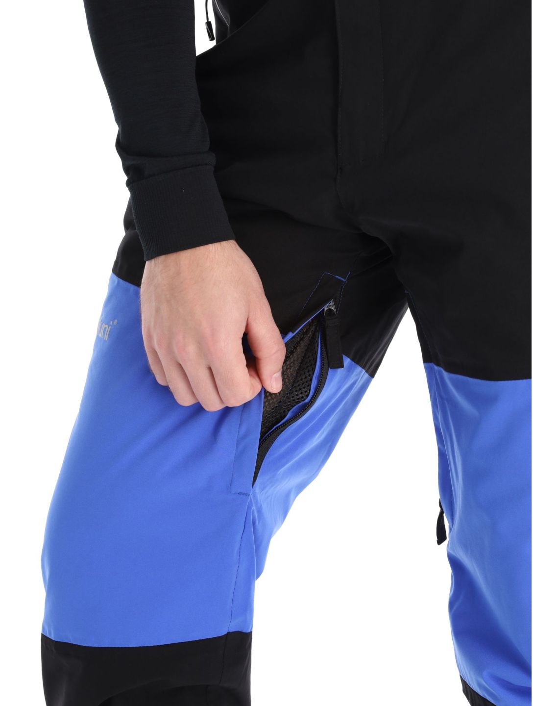 Deluni, Icerocker Pro ski pants men Black / Blue black, blue 