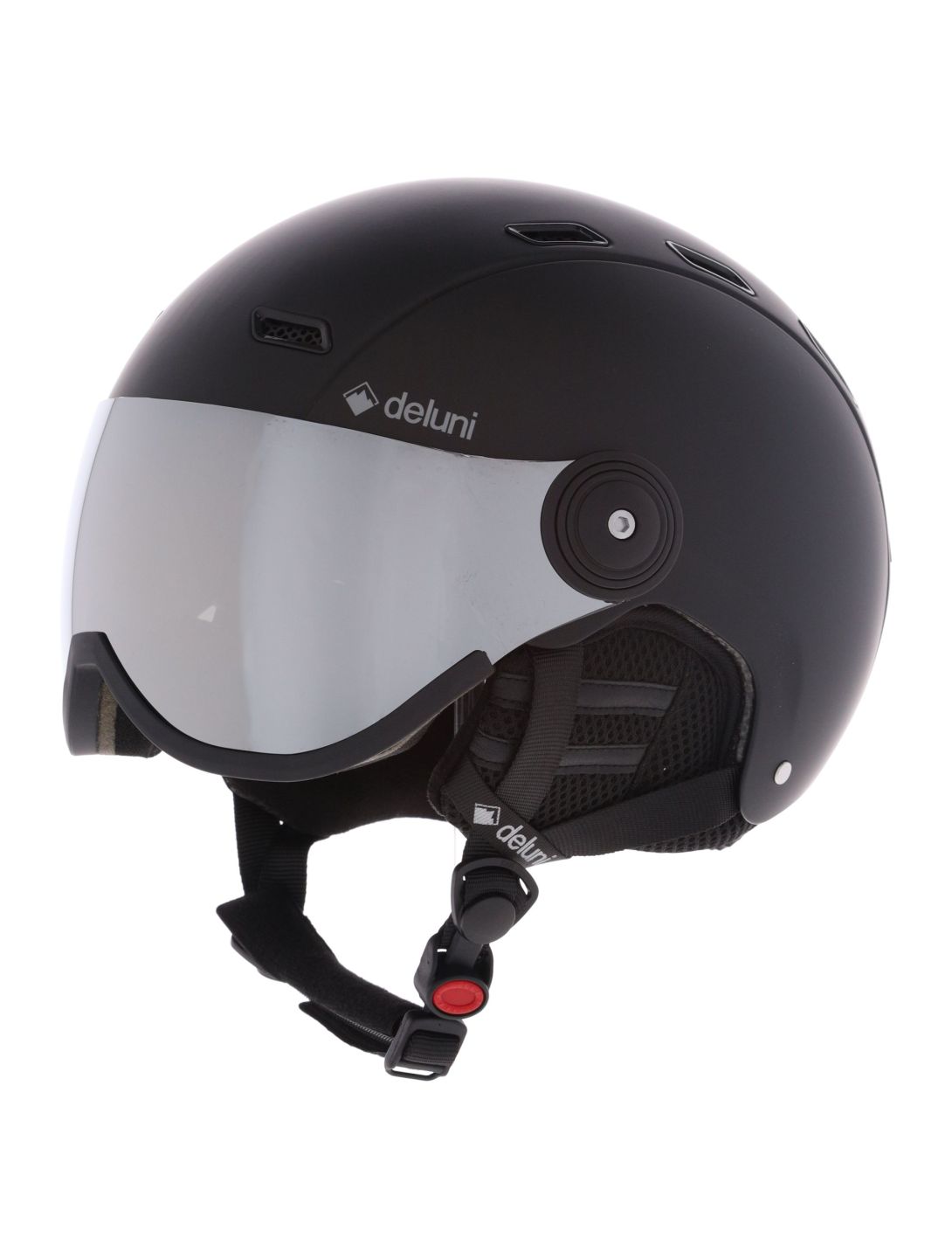 Deluni, Montano Pro 2 ski helmet with visor unisex Matt Black black 