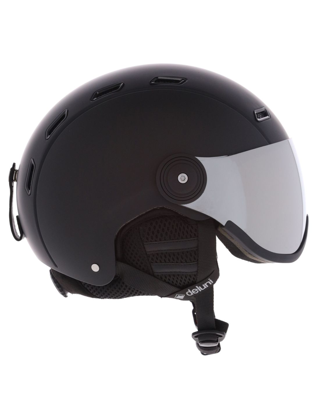 Deluni, Montano Pro 2 ski helmet with visor unisex Matt Black black 