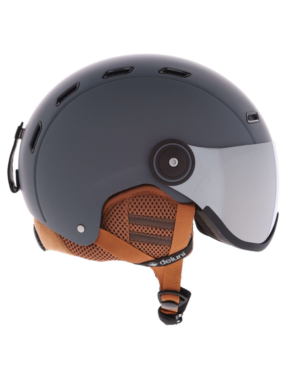 Deluni, Montano Pro 2 ski helmet with visor unisex Matt Dark Grey grey 