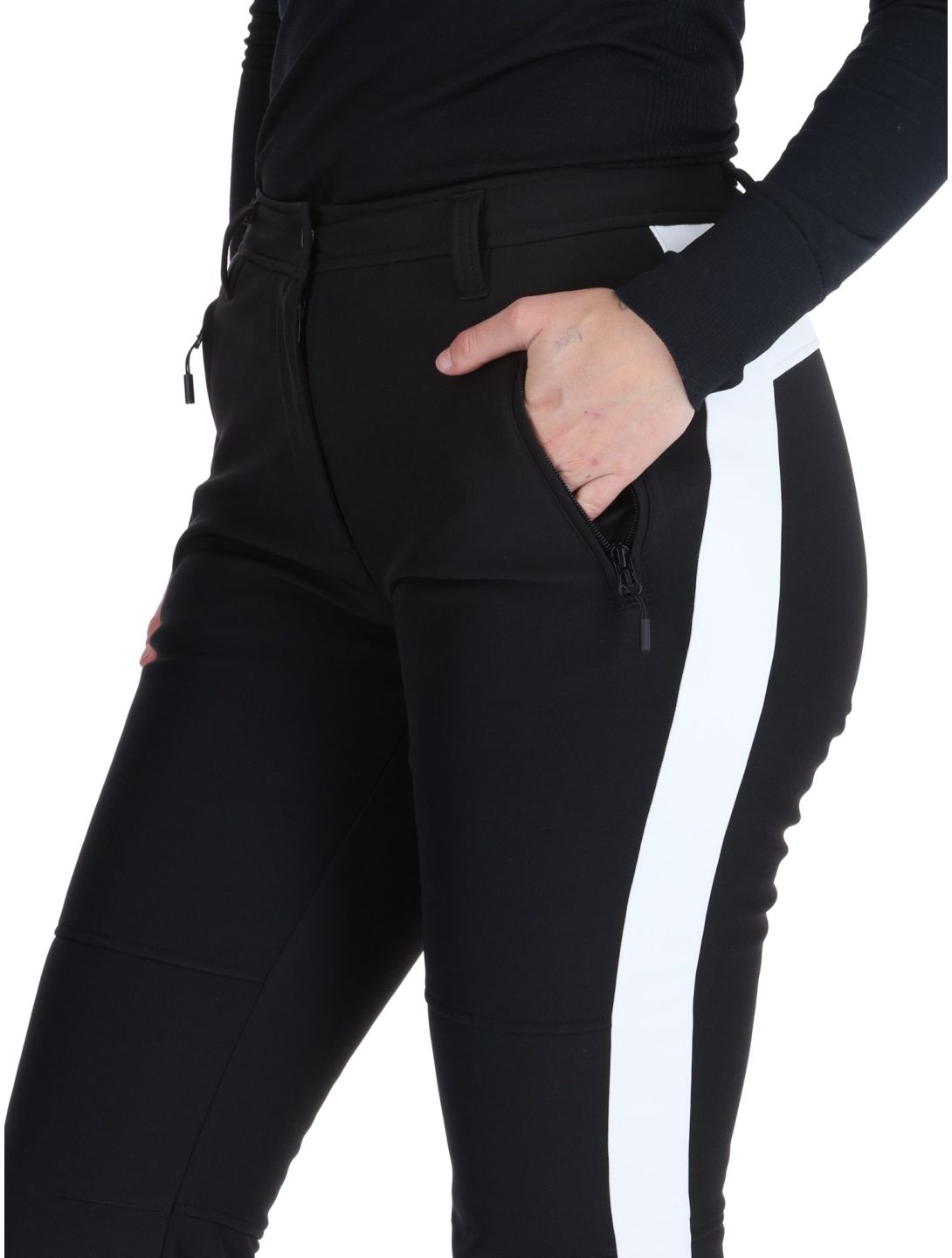 Deluni, Neva softshell ski pants women Black black 