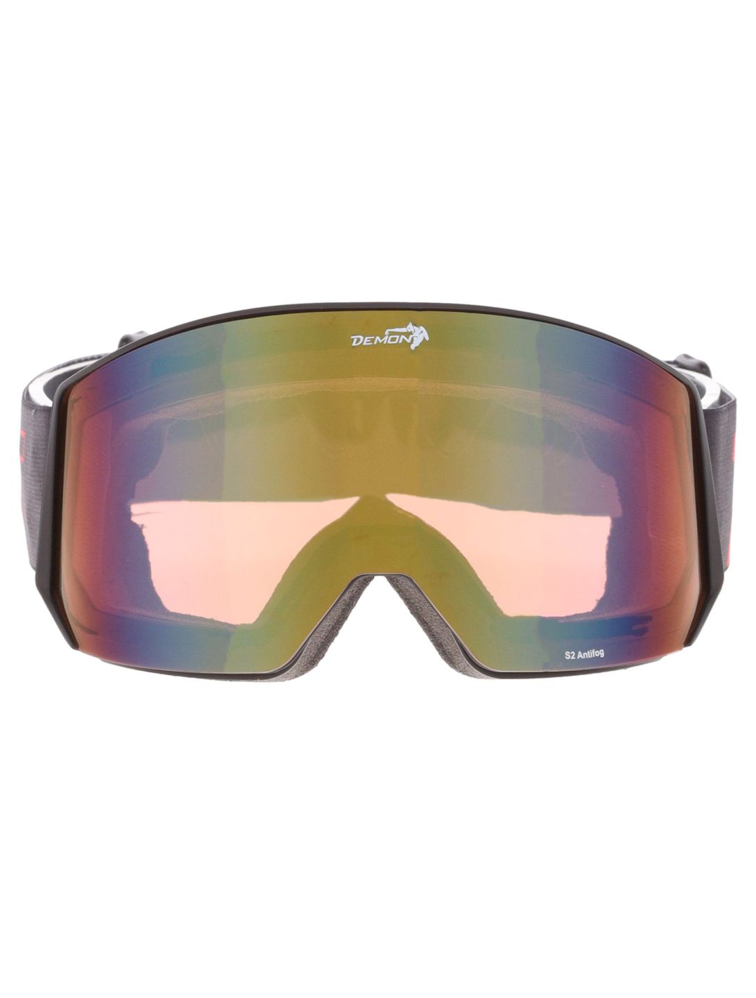 Demon, Intrepid (OTG) goggles OTG unisex Matt Black Red - Orange Red Mirror black 