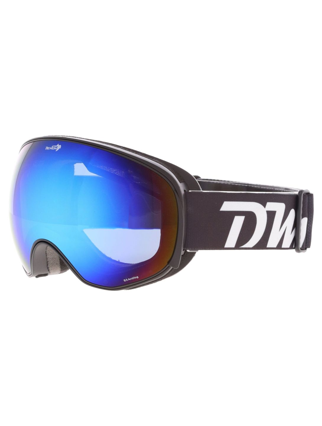 Demon, Magnet goggles spare lens unisex Matt Black Blue - Multilayer Smoke Blue black 