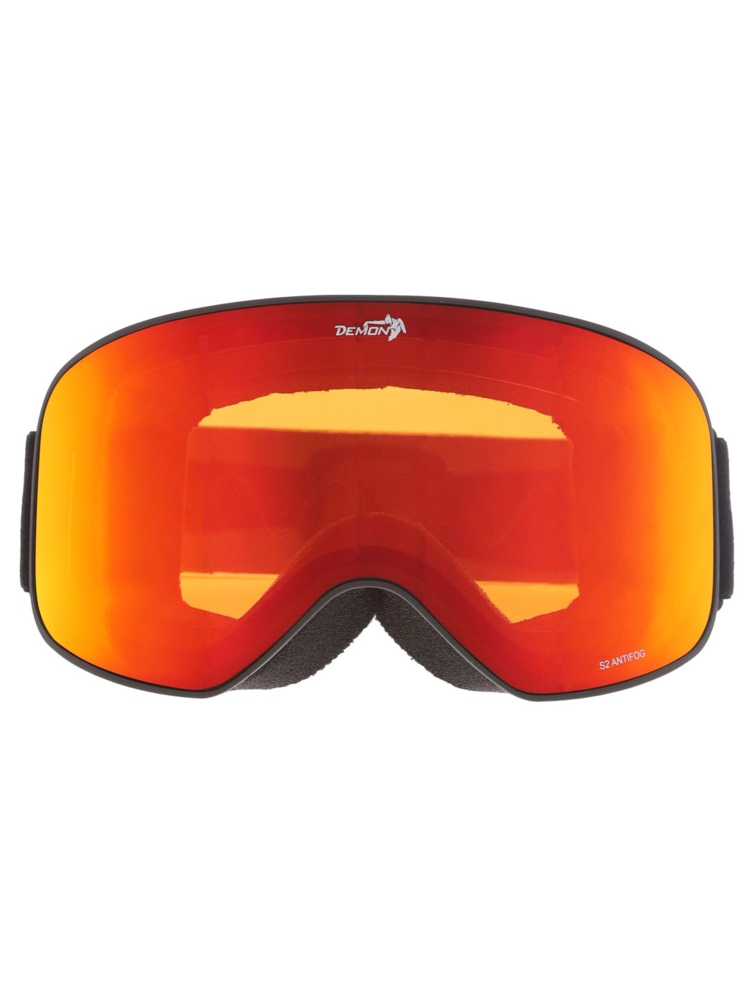 Demon, Master goggles unisex Matt Black Red - Orange Red Mirror black, red 