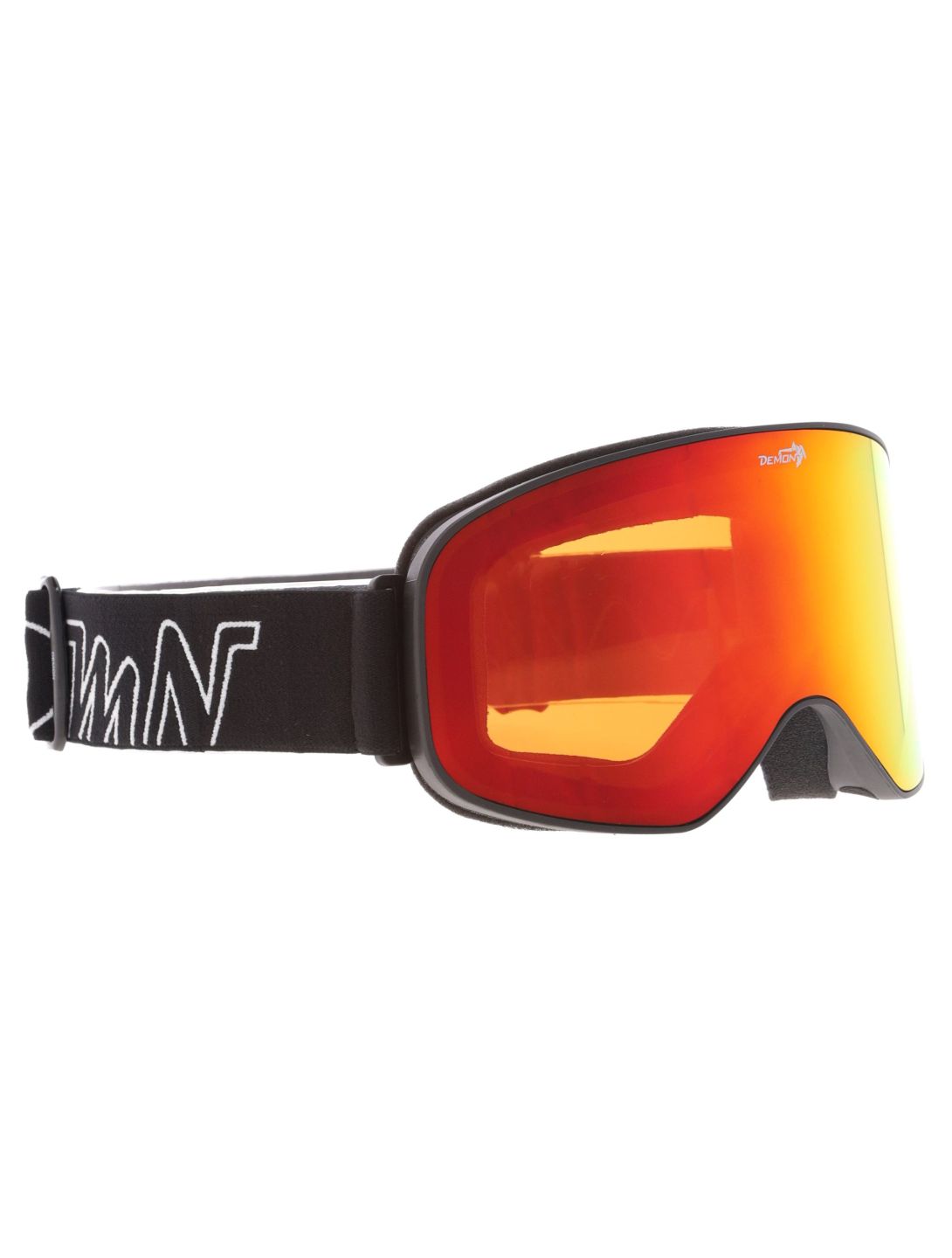 Demon, Master goggles unisex Matt Black Red - Orange Red Mirror black, red 