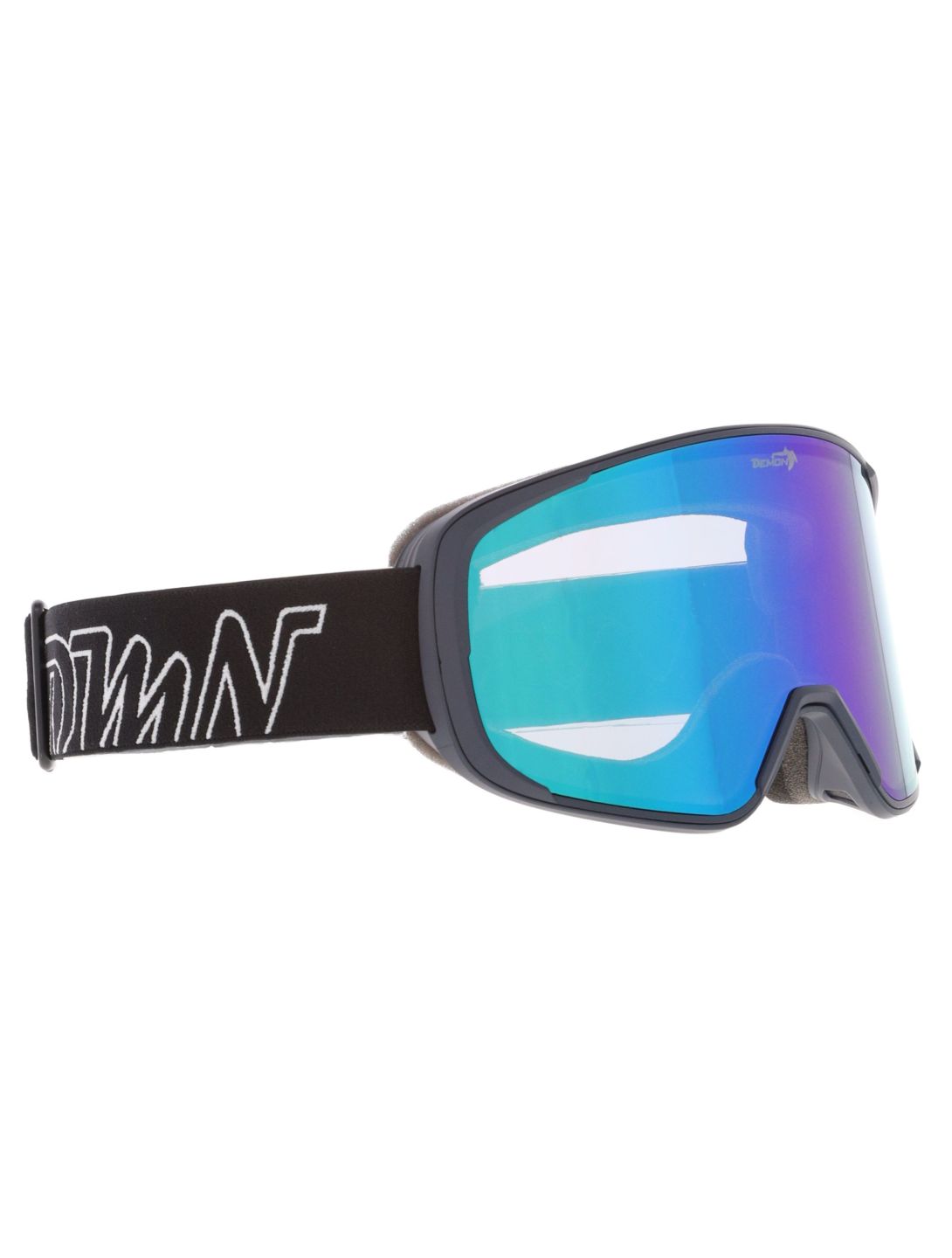 Demon, Provider goggles unisex Matt Dark Octanio - Orange Green Mirror 