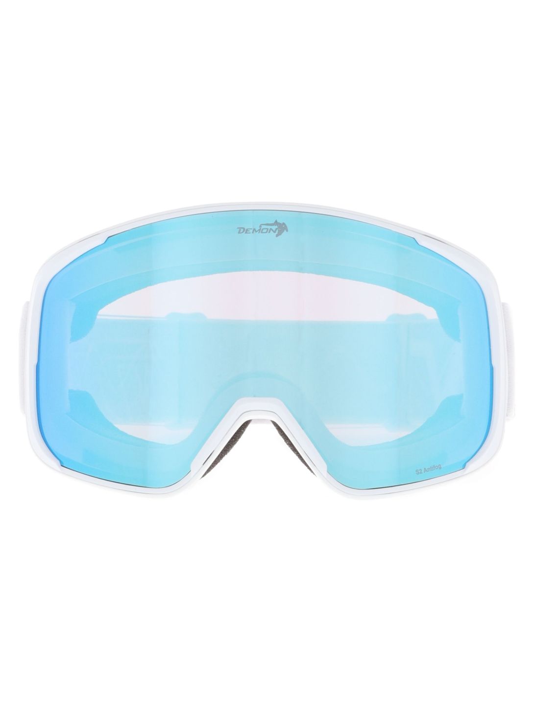 Demon, Provider goggles unisex Matt White Blue - Orange Blue Mirror 