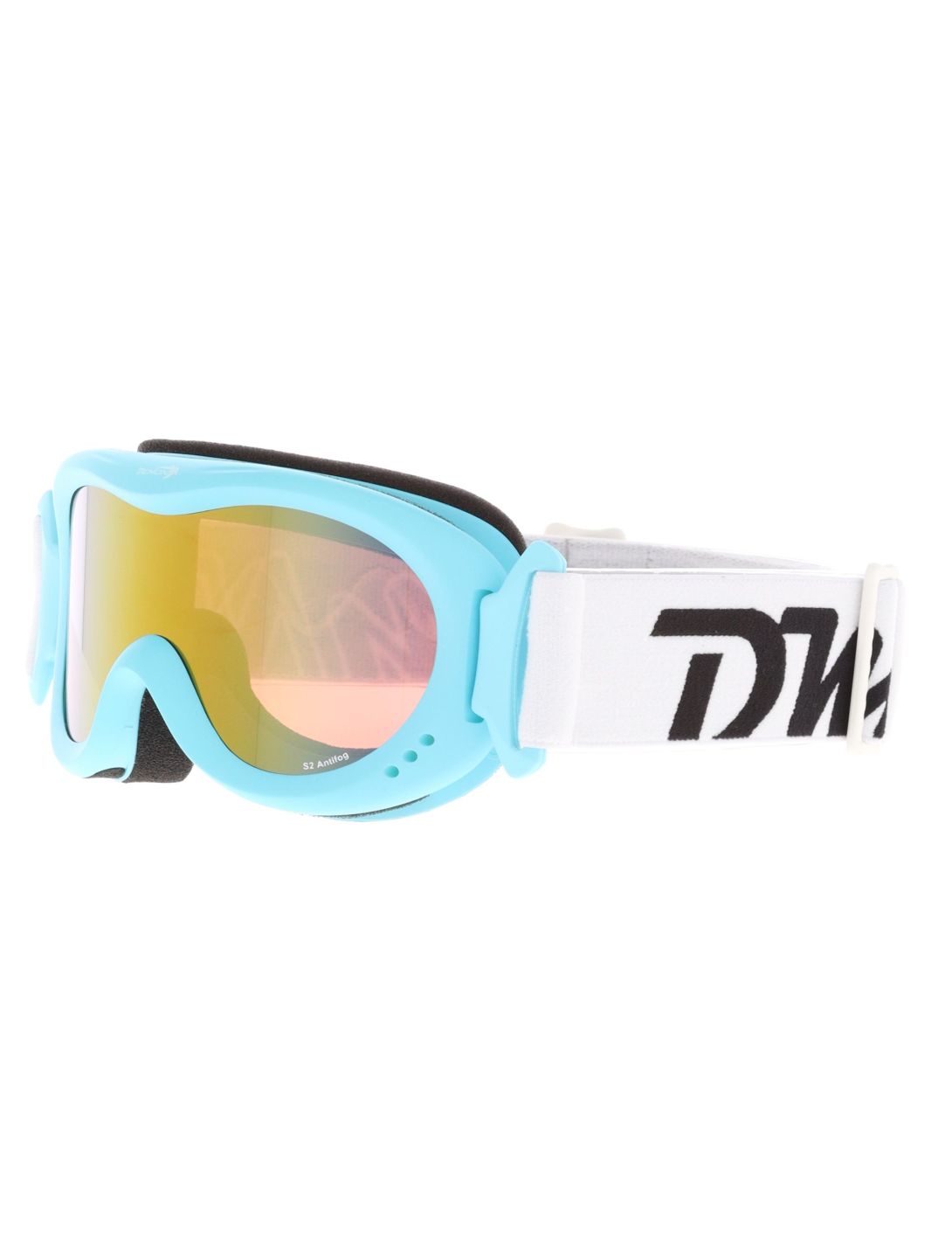 Demon, Snow 6 Mirror goggles kids Matt Light Blue - Orange Red Mirror blue 