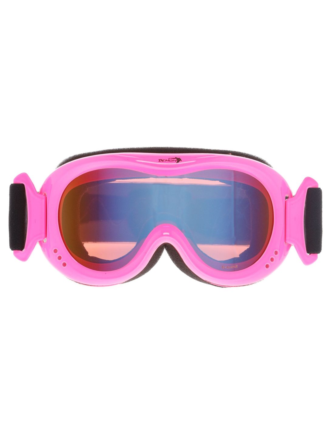 Demon, Snow 6 Mirror goggles kids Fuchsia Fluo Safety - Orange Blue Mirror 