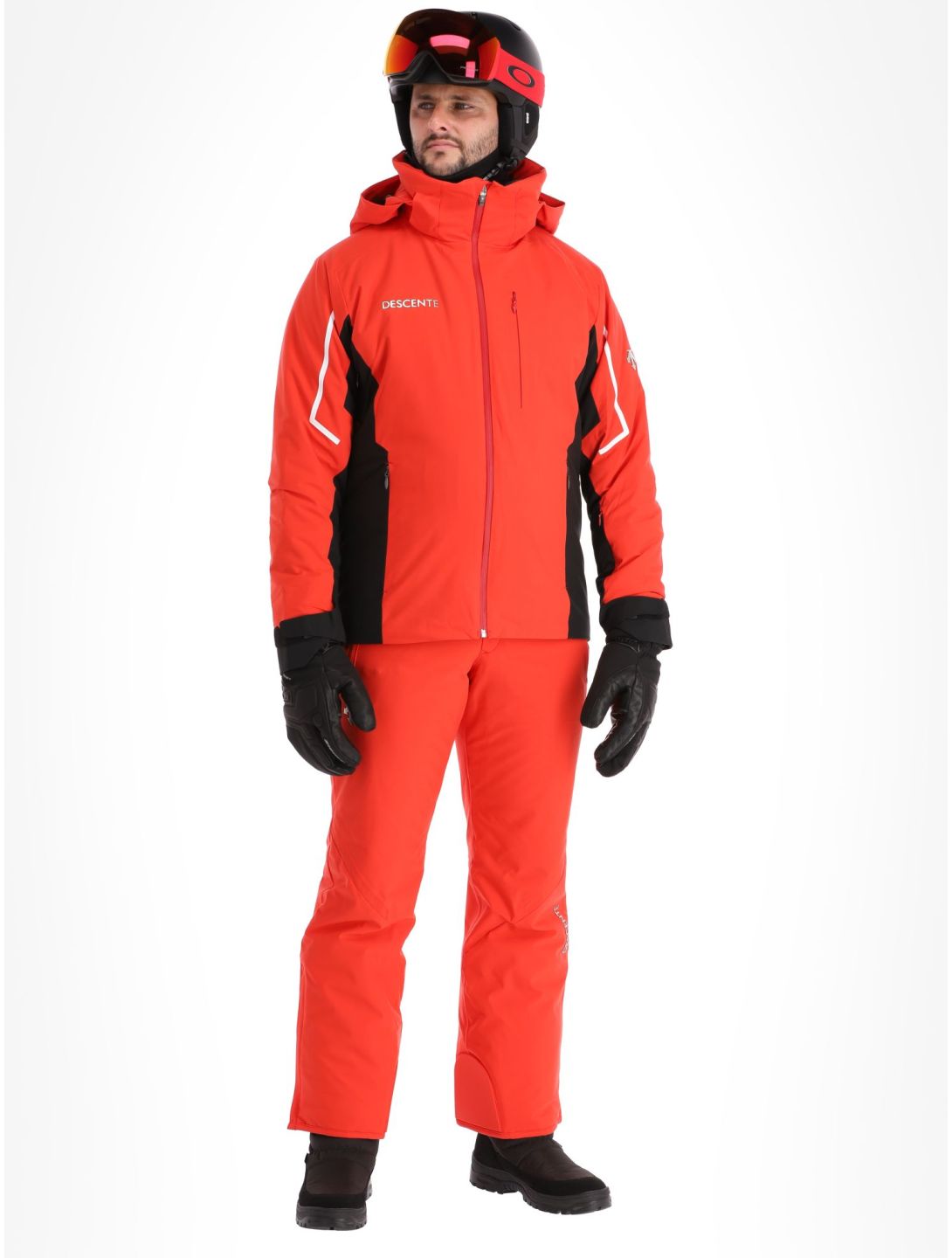 Descente, Cody ski jacket men Electric Red black, red 