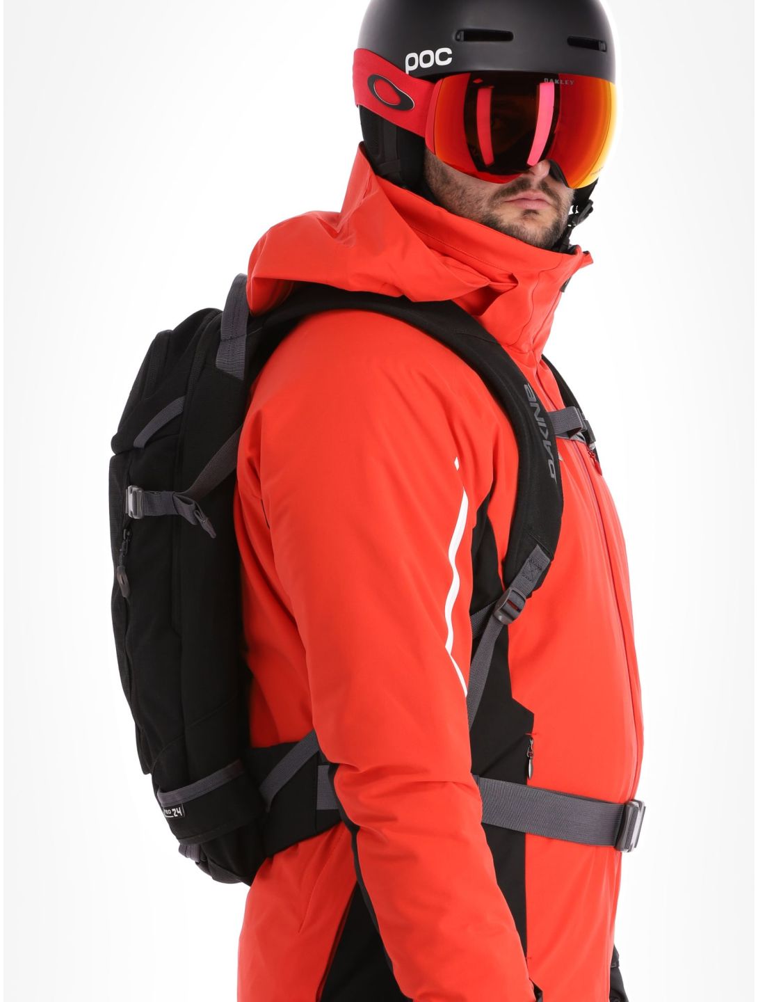 Descente, Cody ski jacket men Electric Red black, red 