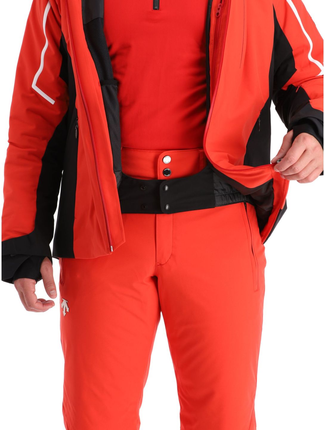 Descente, Cody ski jacket men Electric Red black, red 