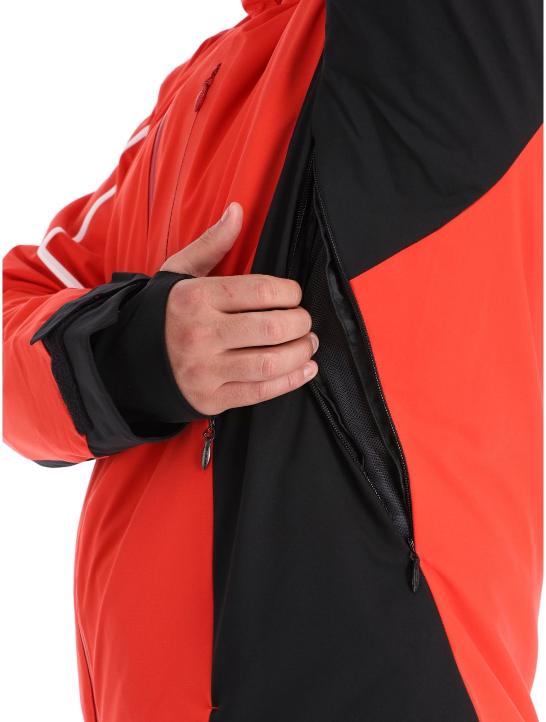 Descente, Cody ski jacket men Electric Red black, red 