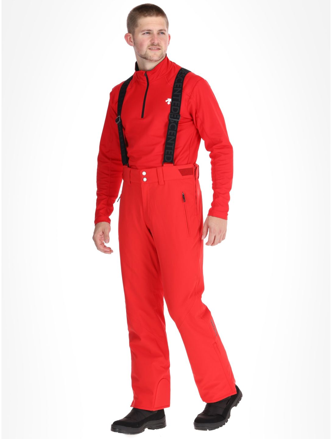 Descente, M-GD40 ski pants men Electric Red red 