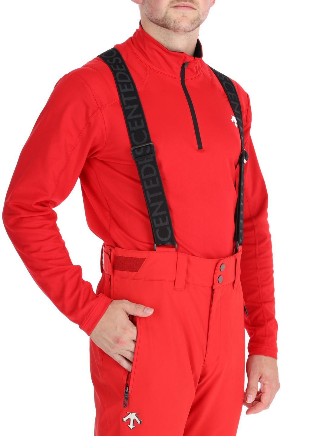 Descente, M-GD40 ski pants men Electric Red red 