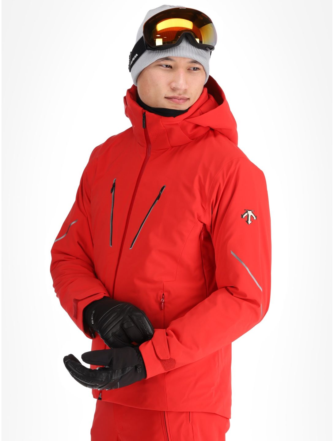 Descente, M-GK24 ski jacket men Electric Red red 