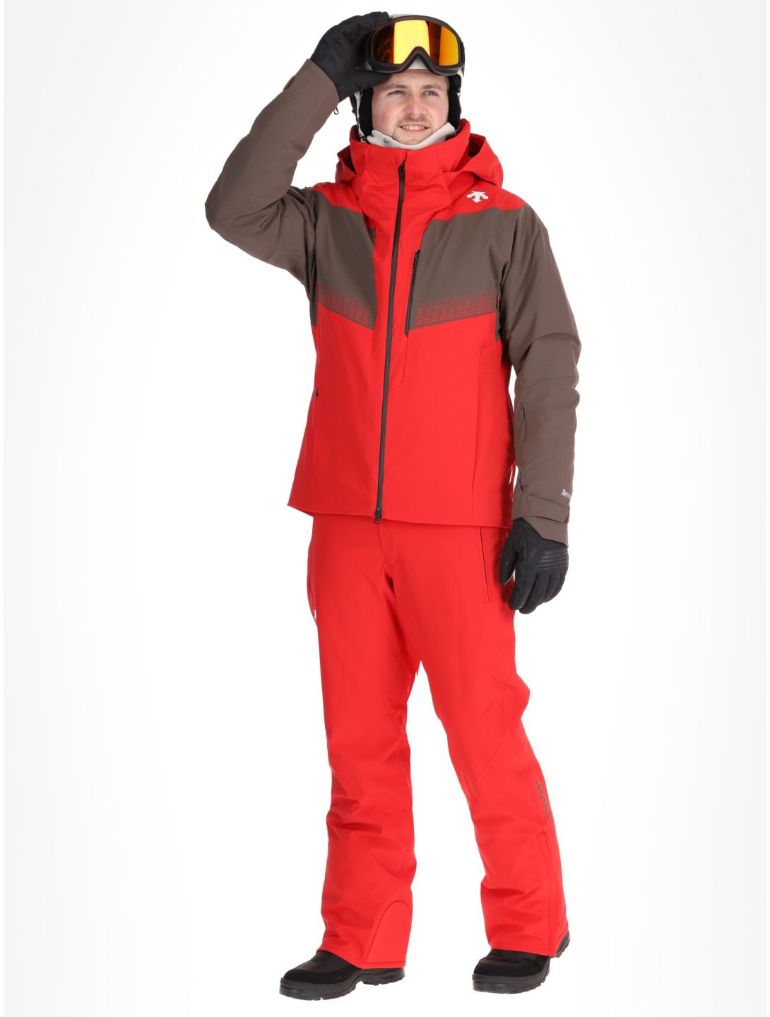 Descente, M-GK26 ski jacket men Electric Red red 