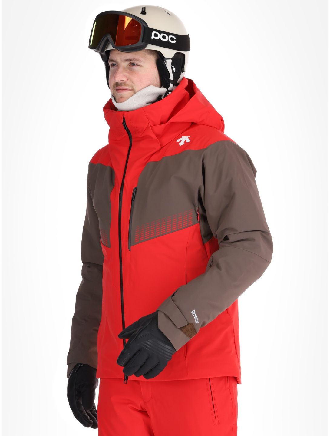 Descente, M-GK26 ski jacket men Electric Red red 