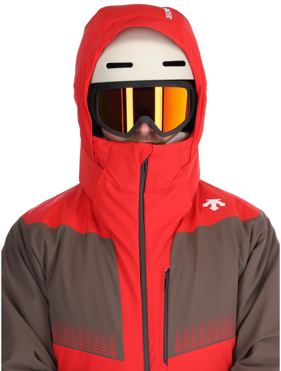 Descente, M-GK26 ski jacket men Electric Red red 