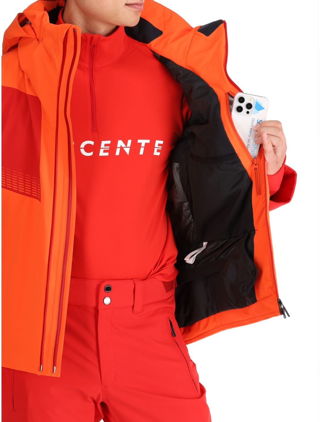 Descente, M-GK26 ski jacket men Momiji Orange orange 