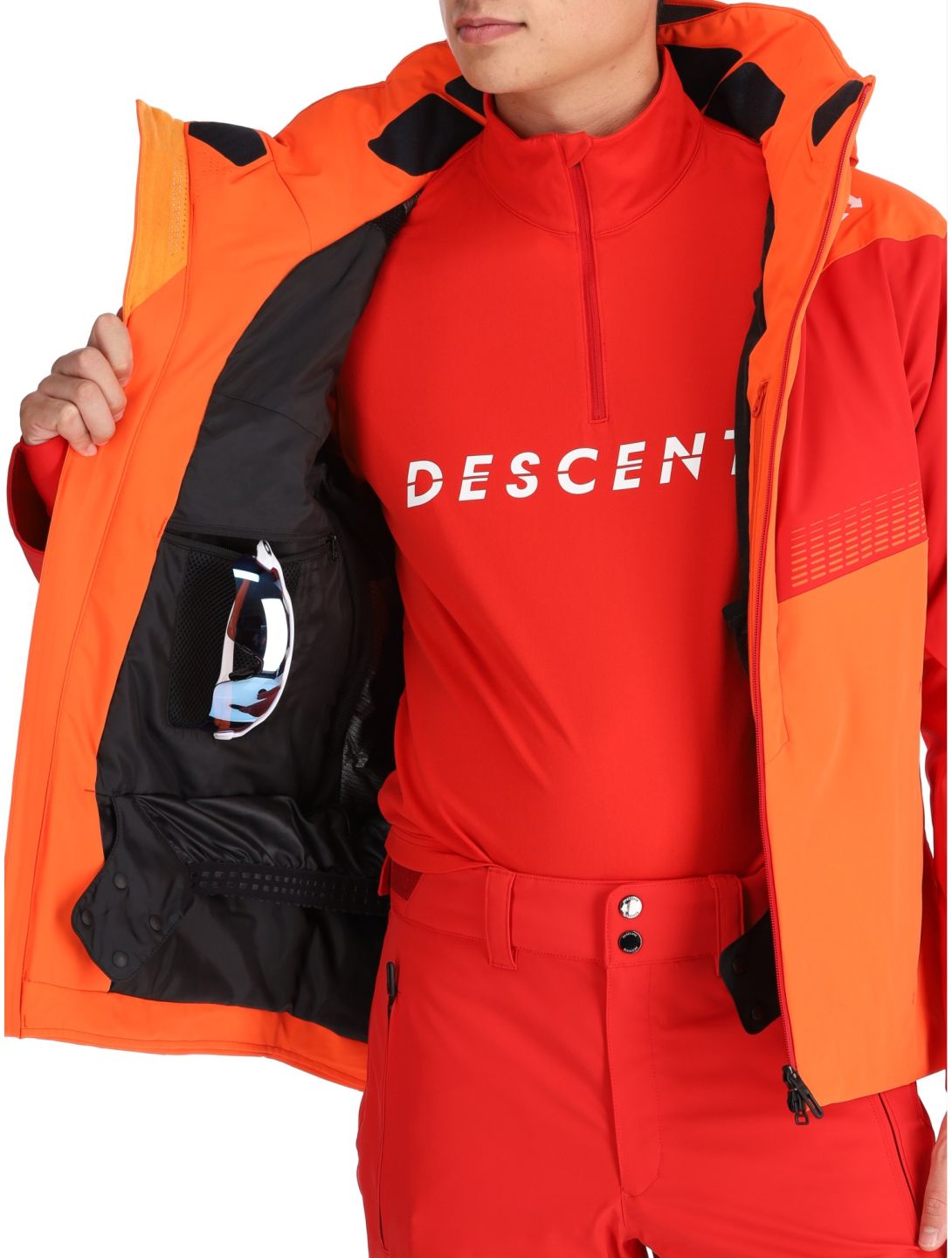 Descente, M-GK26 ski jacket men Momiji Orange orange 