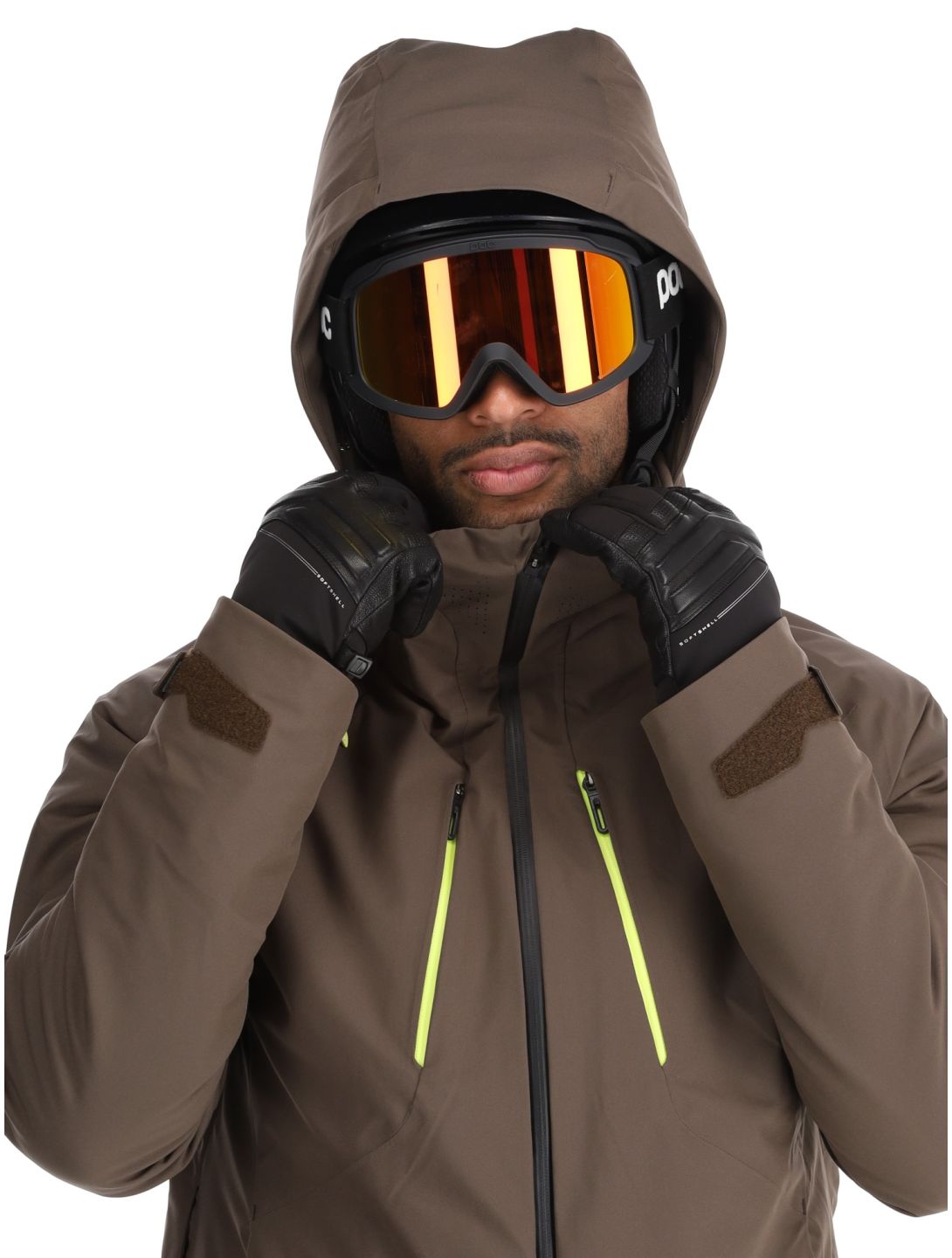 Descente, M-GK27 ski jacket men Bark Brown brown 