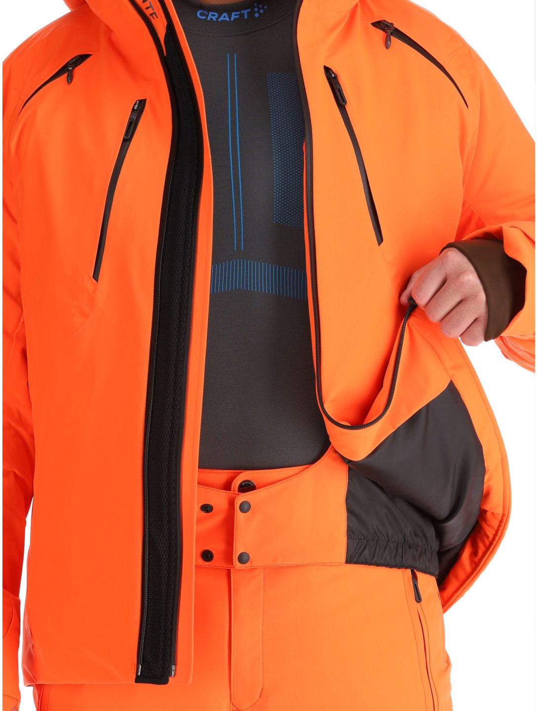 Descente, M-GK27 ski jacket men Momiji Orange orange 