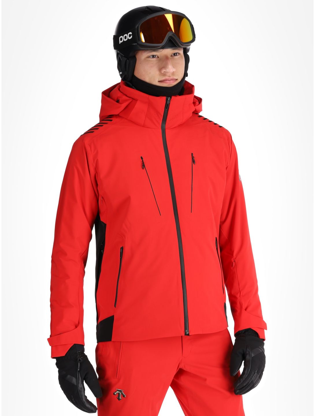 Descente, M-GK29 ski jacket men Electric Red red 