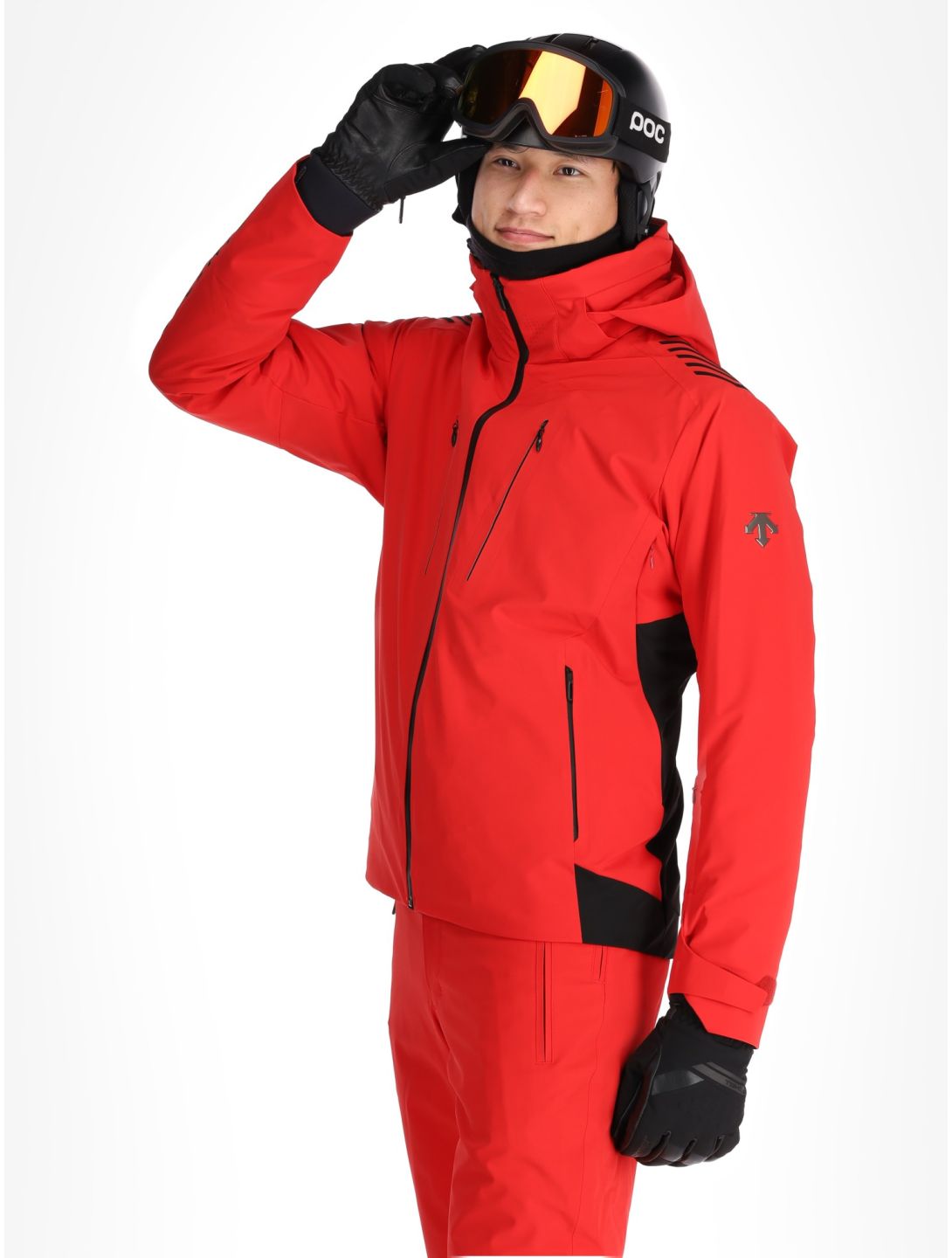 Descente, M-GK29 ski jacket men Electric Red red 