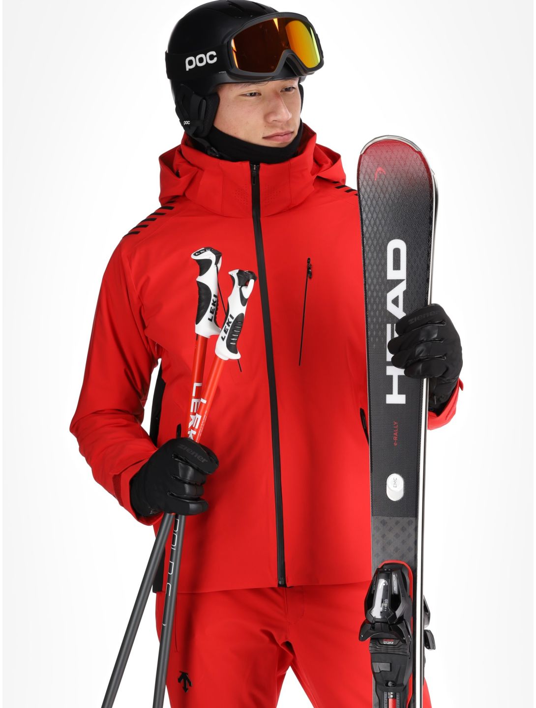 Descente, M-GK29 ski jacket men Electric Red red 