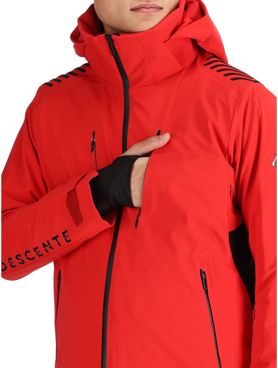 Descente, M-GK29 ski jacket men Electric Red red 