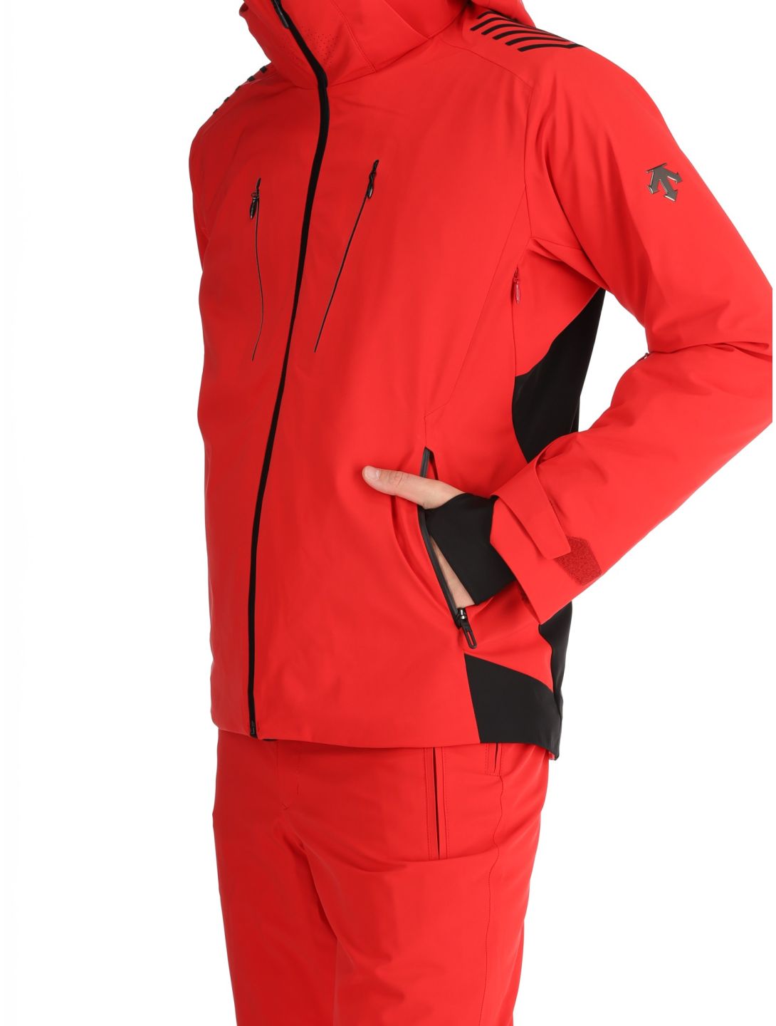 Descente, M-GK29 ski jacket men Electric Red red 