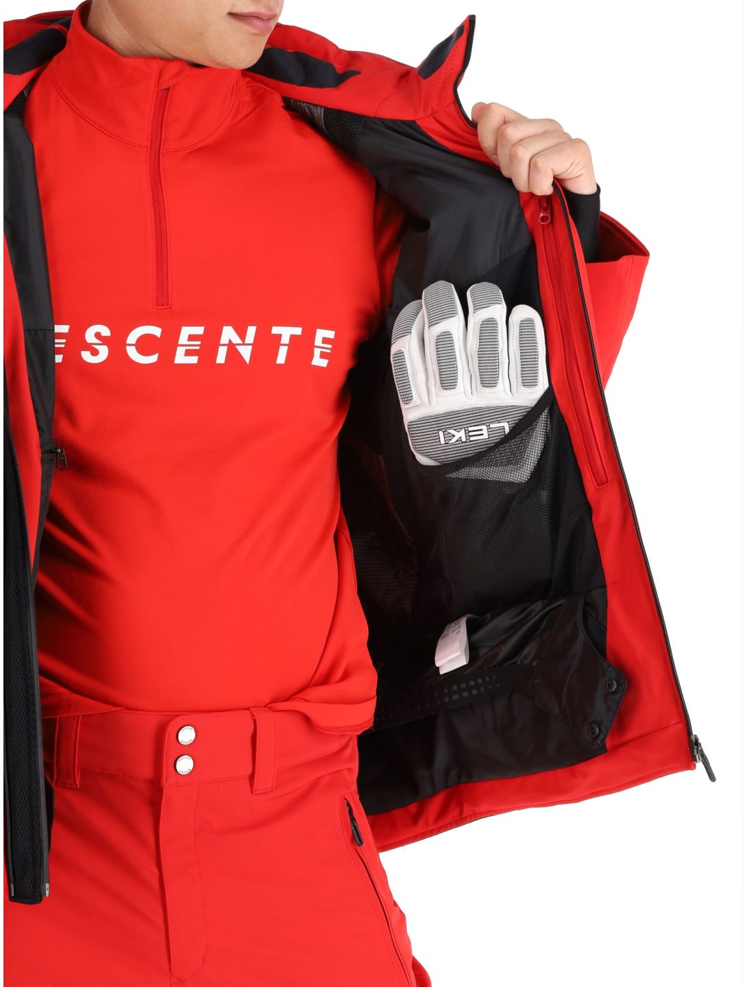 Descente, M-GK29 ski jacket men Electric Red red 