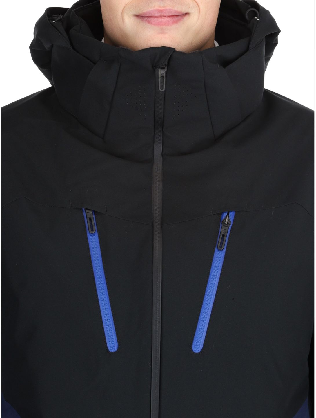 Descente, M-GK33 ski jacket men Black/Dark Night black, blue 