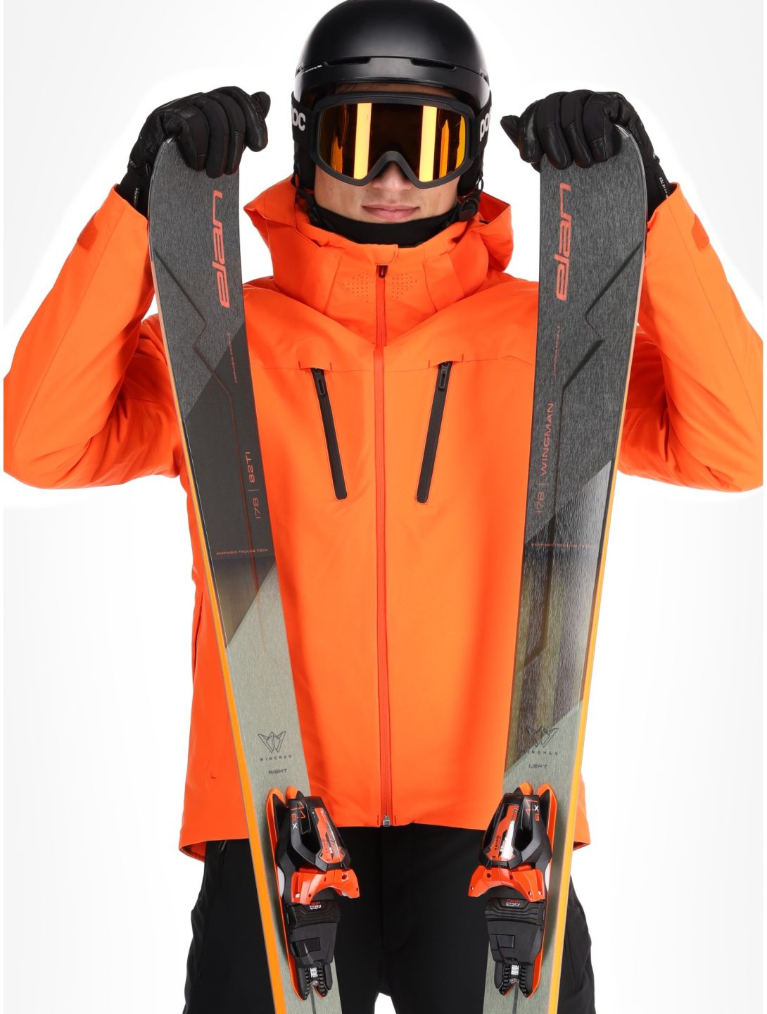 Descente, M-GK33 ski jacket men Momiji Orange orange 