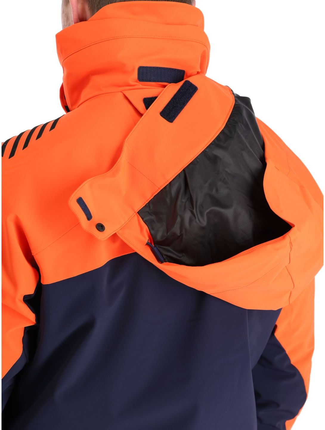 Descente, Paddy ski jacket men Dark Night blue, orange 