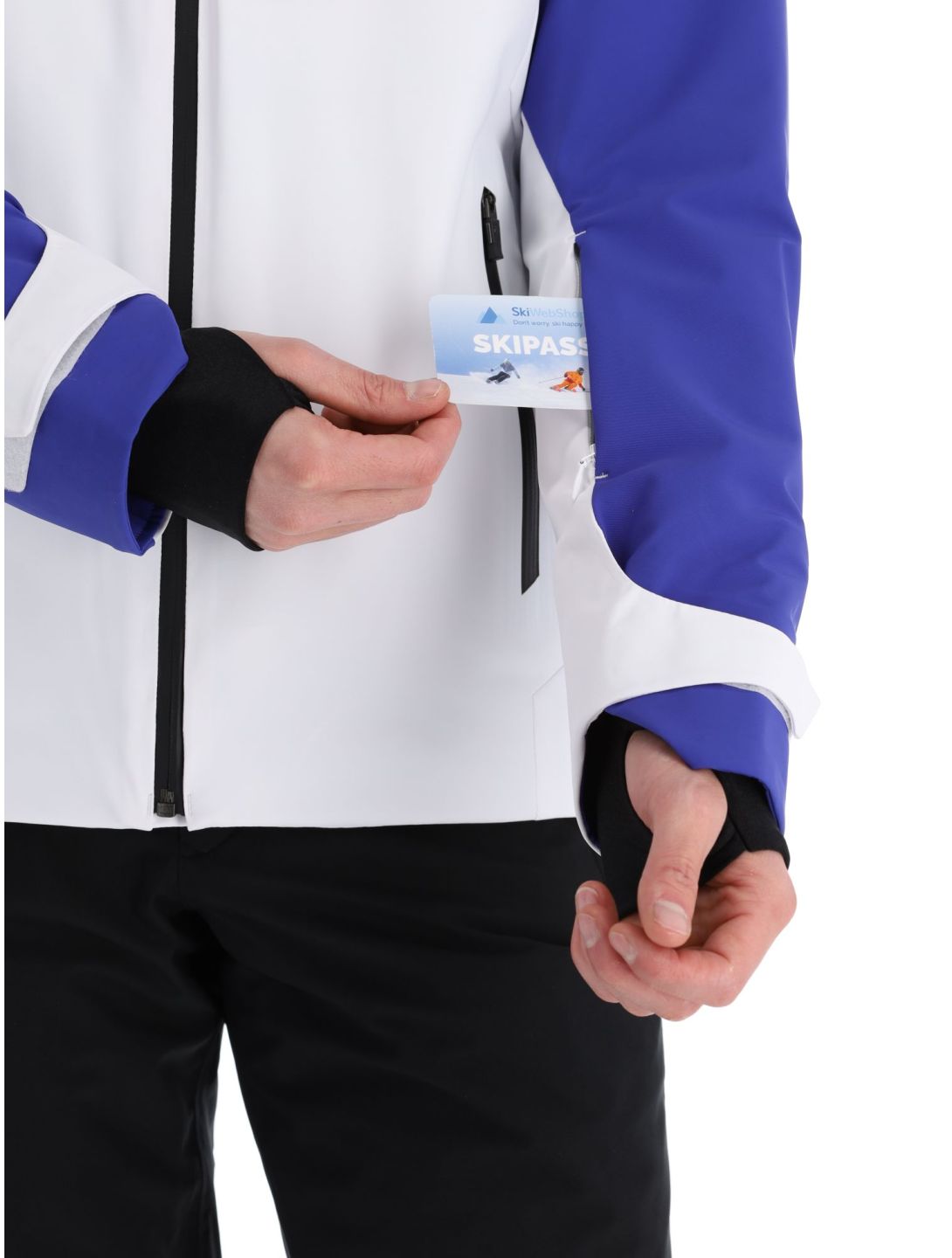 Descente, Paddy ski jacket men Super White blue, white 