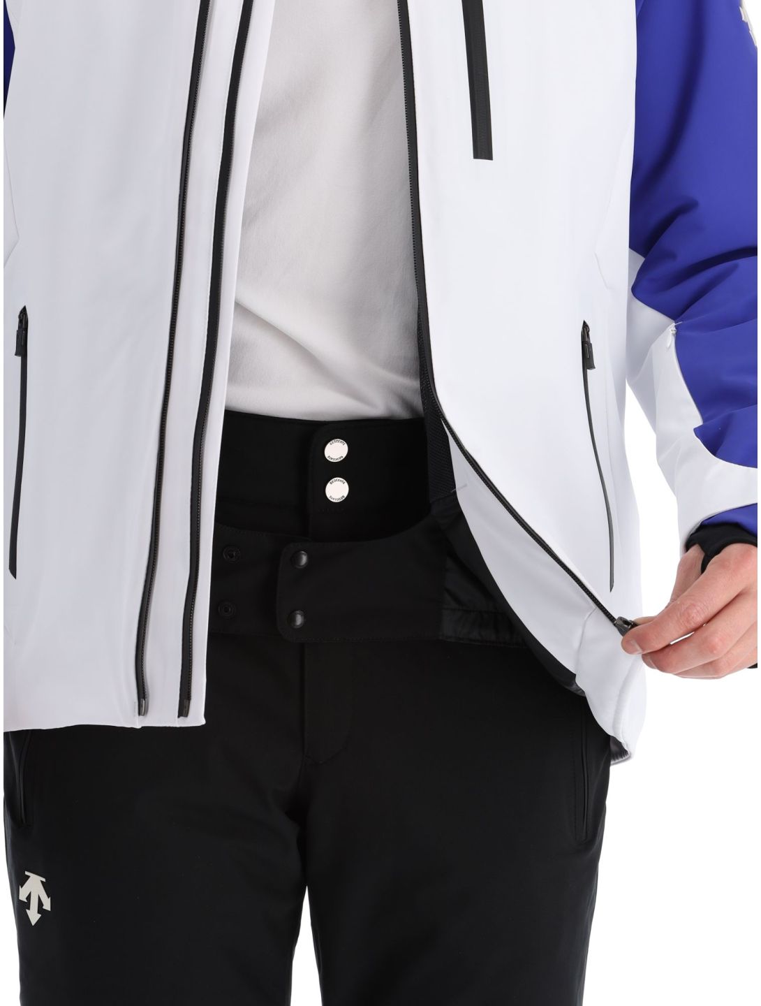 Descente, Paddy ski jacket men Super White blue, white 