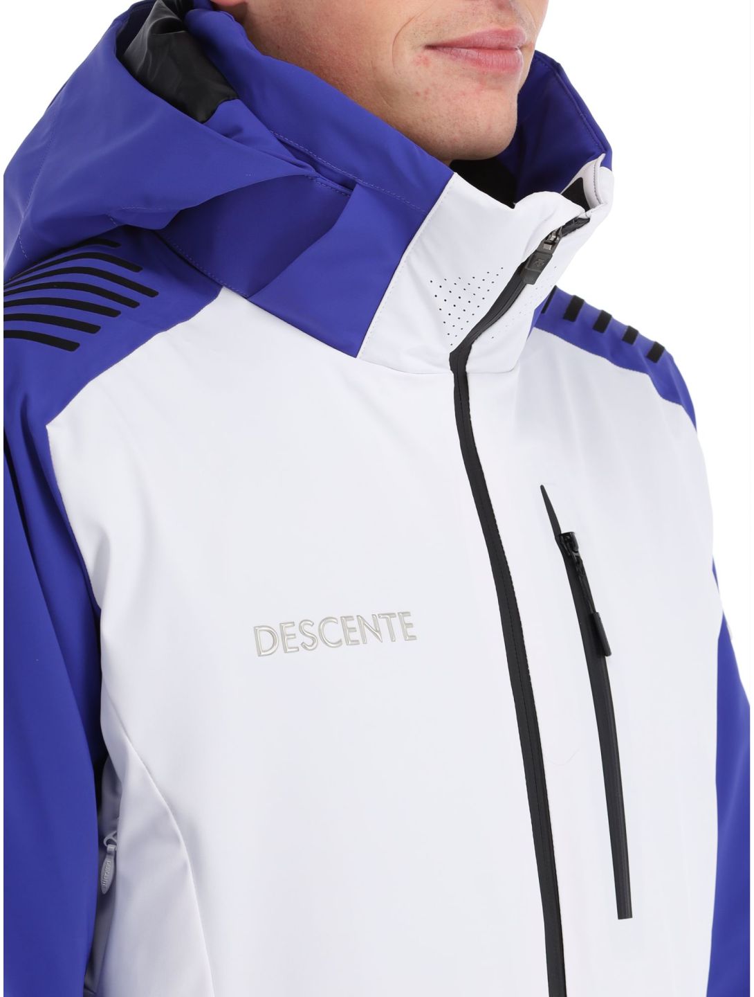 Descente, Paddy ski jacket men Super White blue, white 