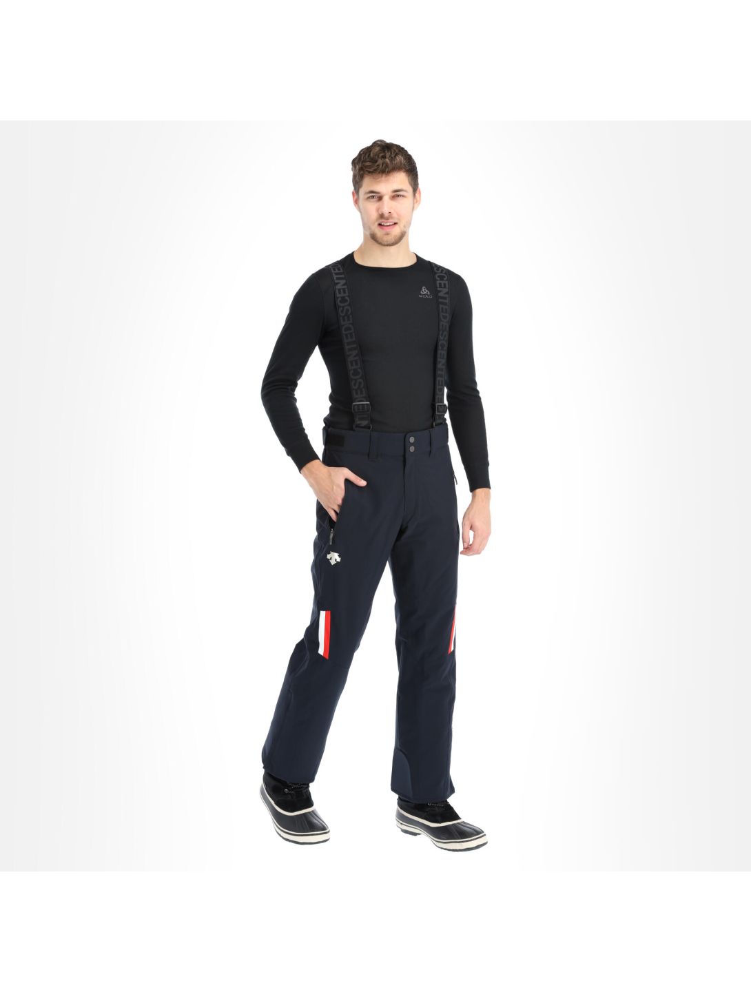 Pantalones de esquí para hombre - Descente Roscoe Insulated Negro -  DWMWGD41 BLK, Ferrer Sport