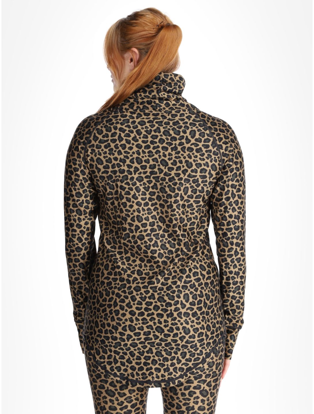 Eivy, Icecold thermal shirt women Leopard brown 