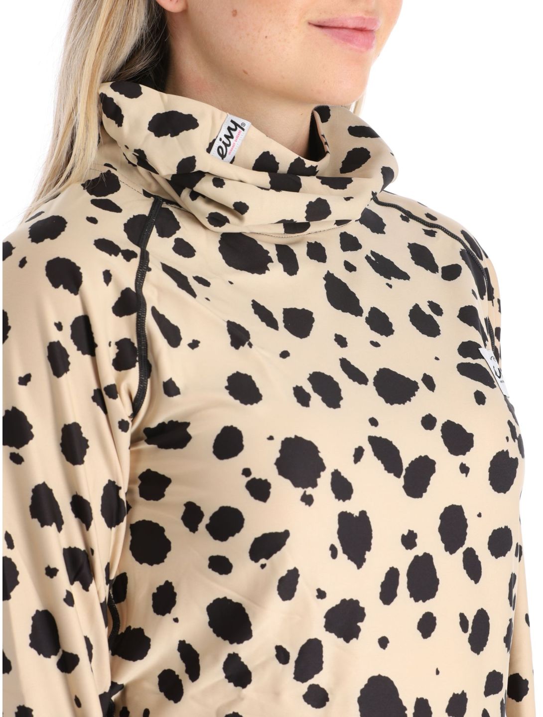 Eivy, Icecold Gaiter thermal shirt women Cheetah beige 