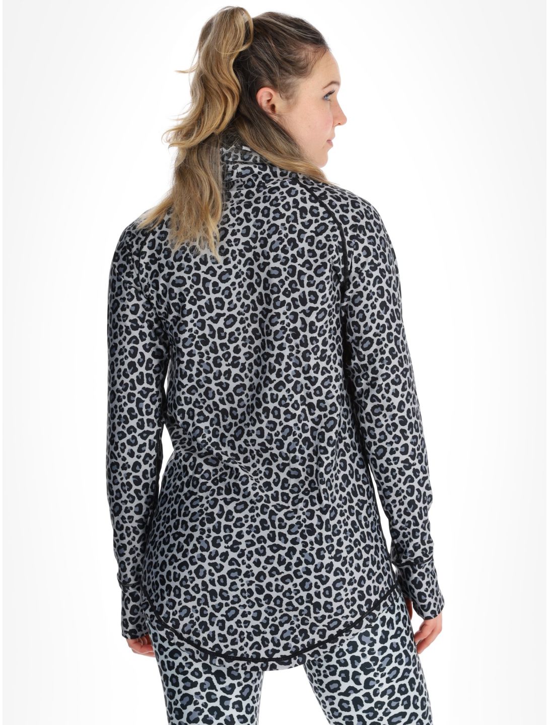 Eivy, Icecold Gaiter thermal shirt women Snow Leopard white 