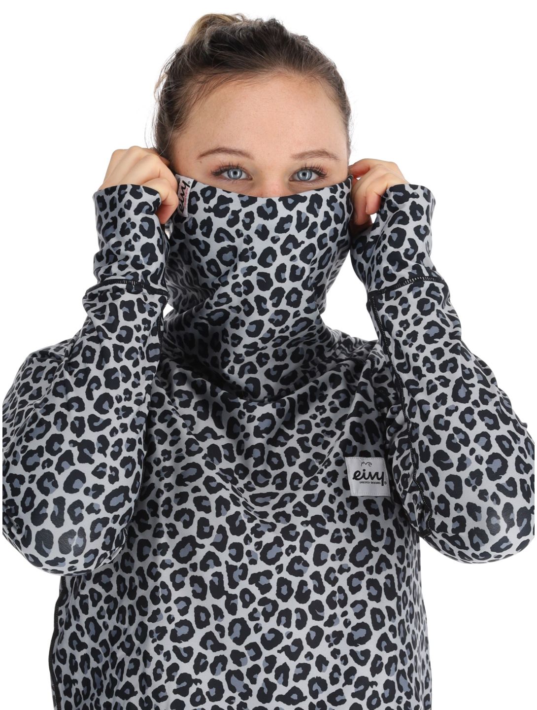 Eivy, Icecold Gaiter thermal shirt women Snow Leopard white 