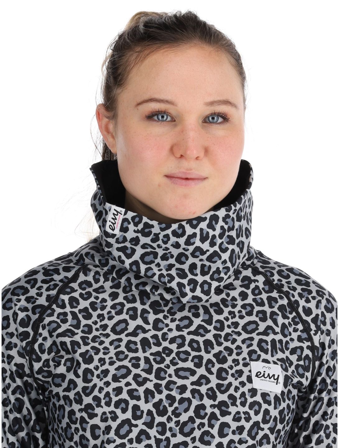 Eivy, Icecold Gaiter thermal shirt women Snow Leopard white 