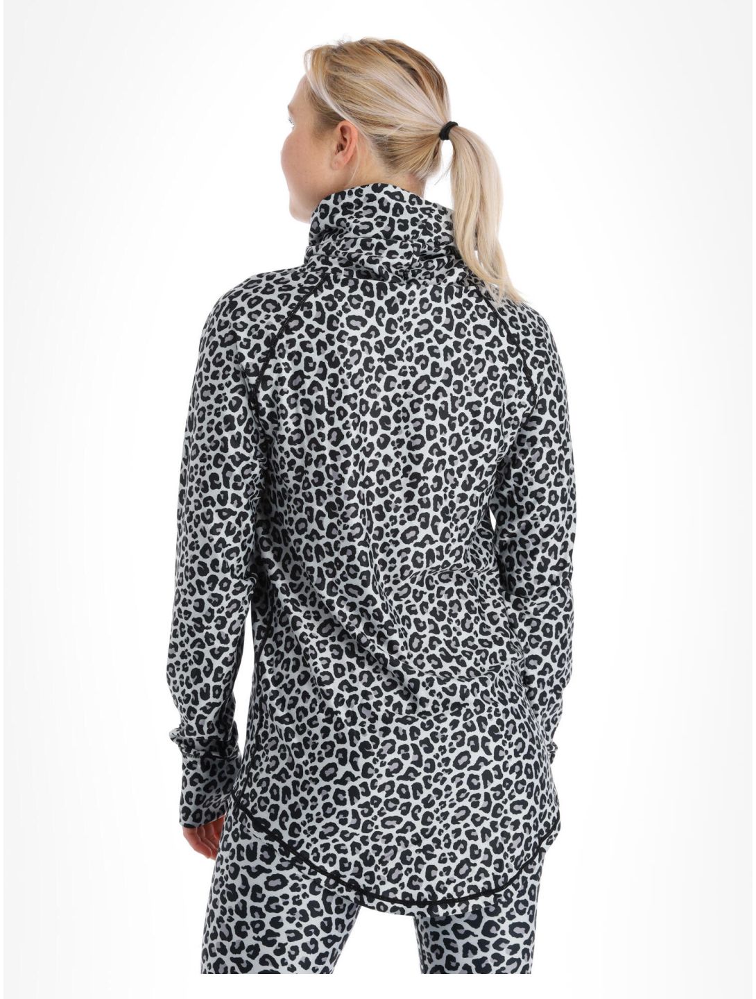 Eivy, Icecold Gaiter thermal shirt women Snow Leopard white 